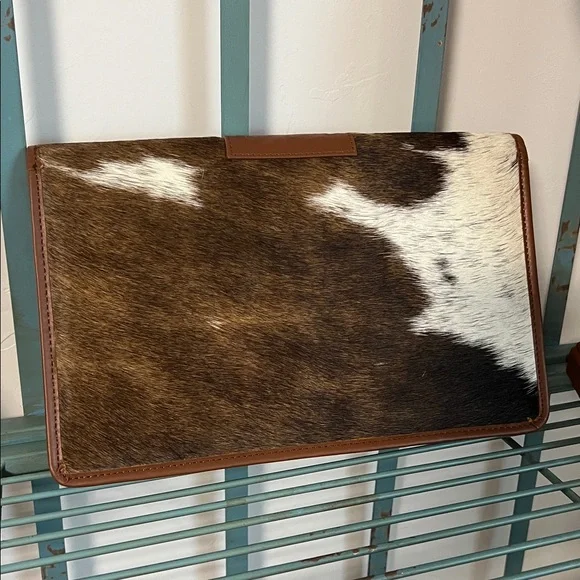 New embossed leather cowhide western jewelry case holder travel organizer bho - Picture 4 of 7